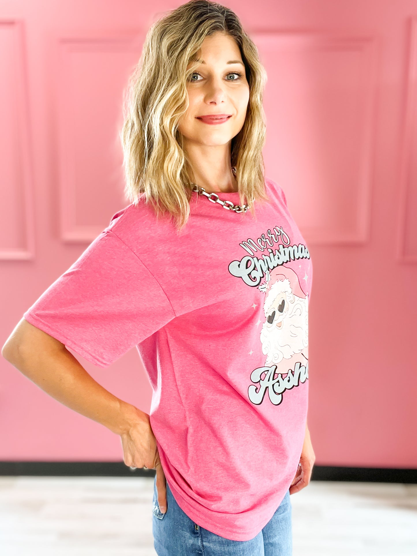Merry Christmas A-holes Santa Graphic Tee