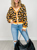 Queen of Sparkles Black Pearl Candy Corn Cardigan