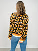 Queen of Sparkles Black Pearl Candy Corn Cardigan