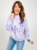 Queen of Sparkles Dancing Skeleton Mock Neck Sweatshirt