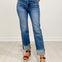 Risen LINDY High Rise Straight Cuffed Relaxed Jeans