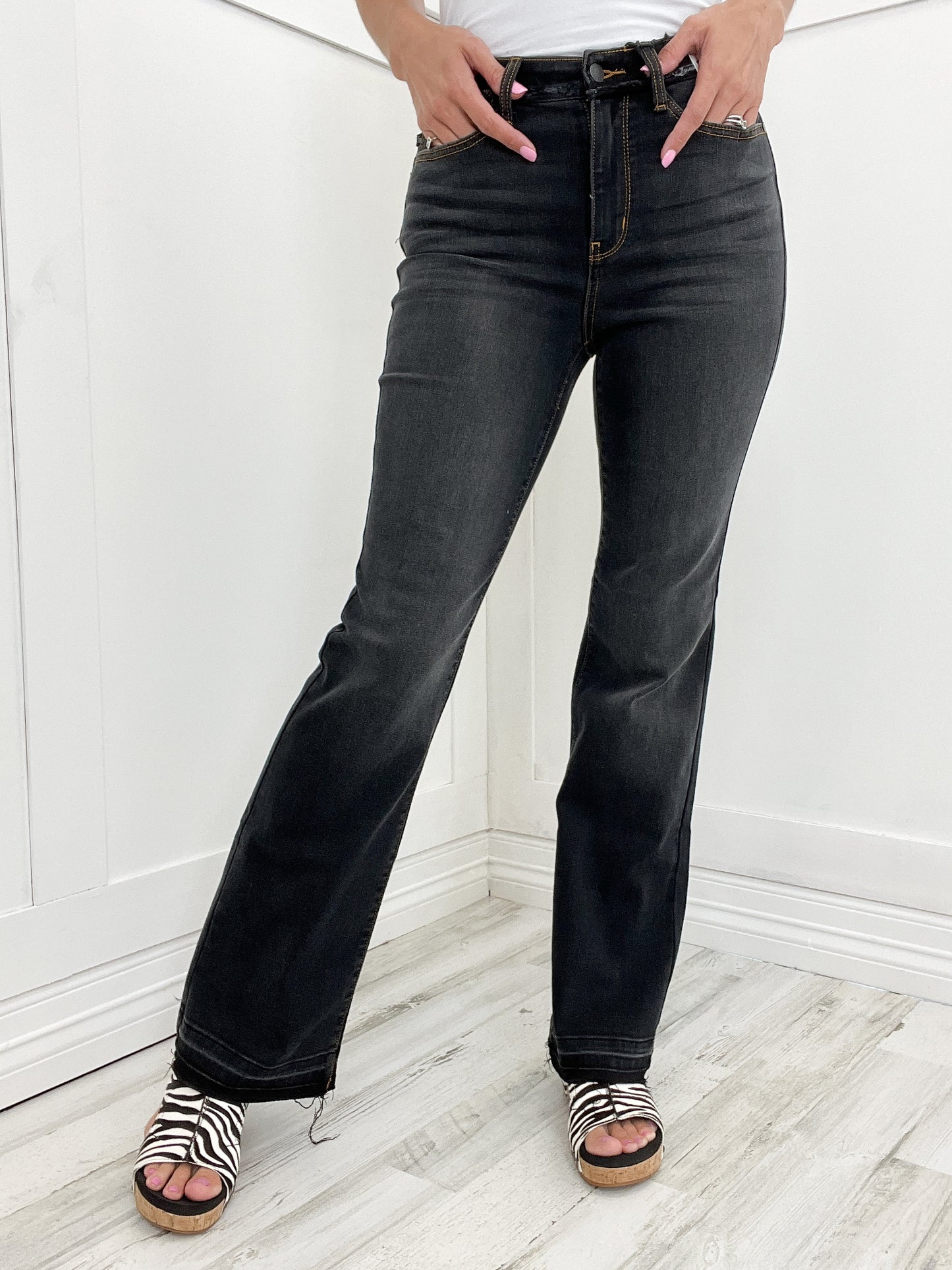 Judy Blue High Waist Pull on Slim Boot Cut Jeans – Emma Lou's Boutique