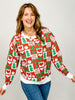 Christmas Themed Joyful Lightweight Sweater