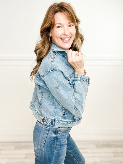 Boots Stitch Denim Trucker Jacket