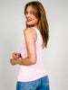 Reversible V or U Neckline Seamless LONG Tank Compression in Pink