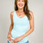 Reversible V or U Neckline Seamless LONG Tank Compression in Baby Blue
