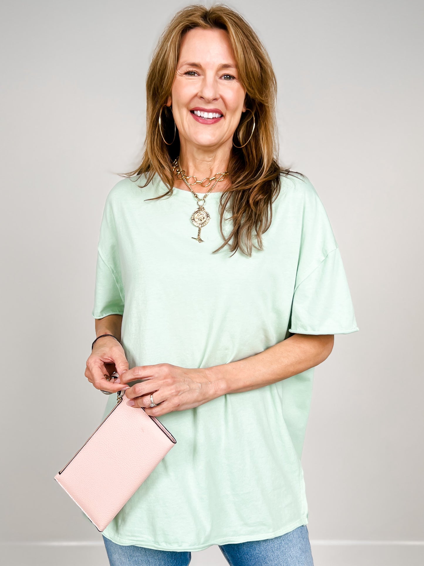 The Essential Raw Edge Oversize Tee