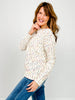 Multi Color Popcorn Pullover Sweater