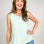 The Essential Raw Edge Cotton Tank - GRP A
