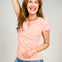 Cotton Rib U-neck Short Sleeve Top - GROUP A