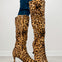 Elegant Stiletto Pointed-Toe Boots in Leopard Suede