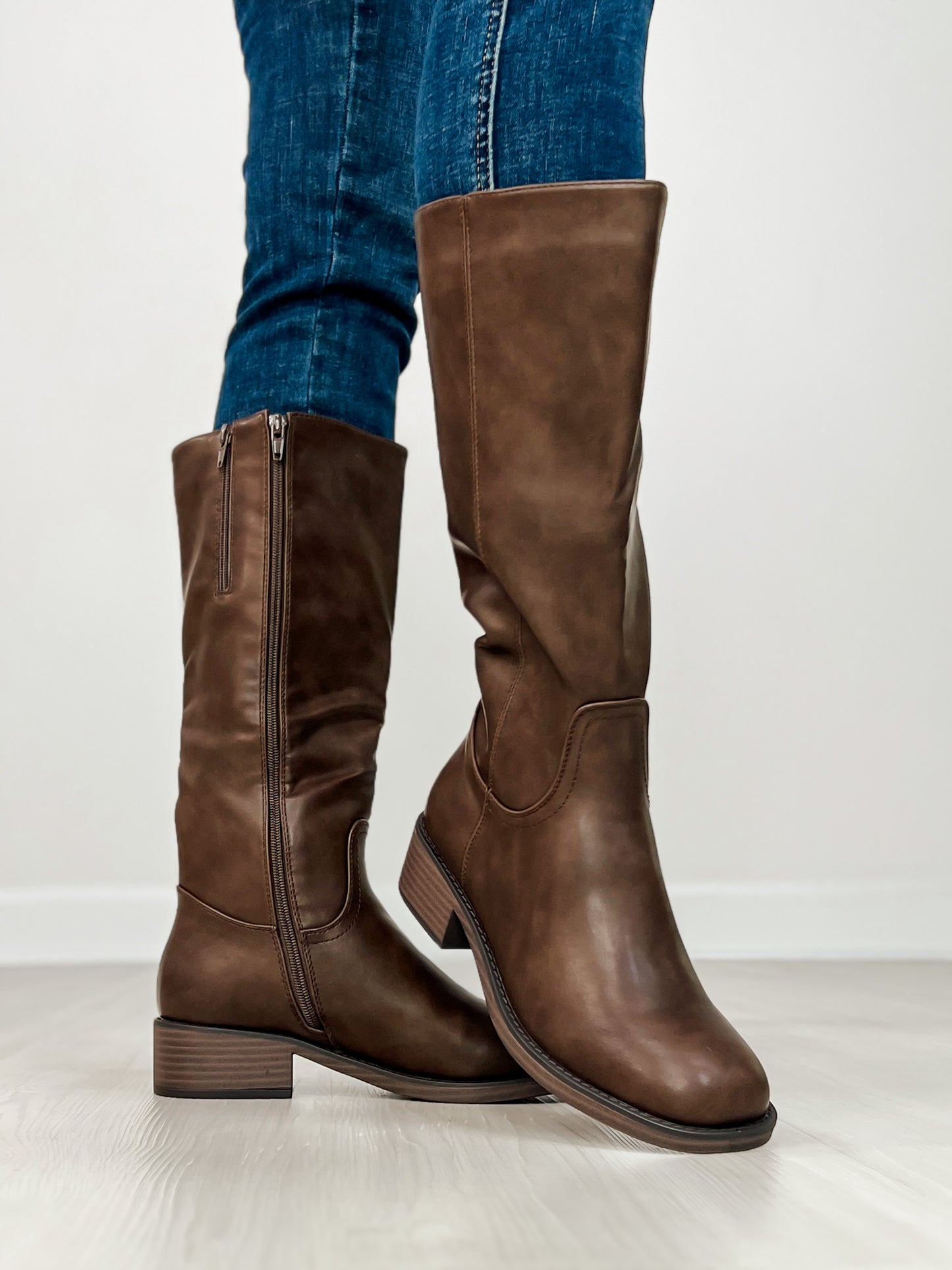 Pierre Dumas Paula Tall Boots in BROWN