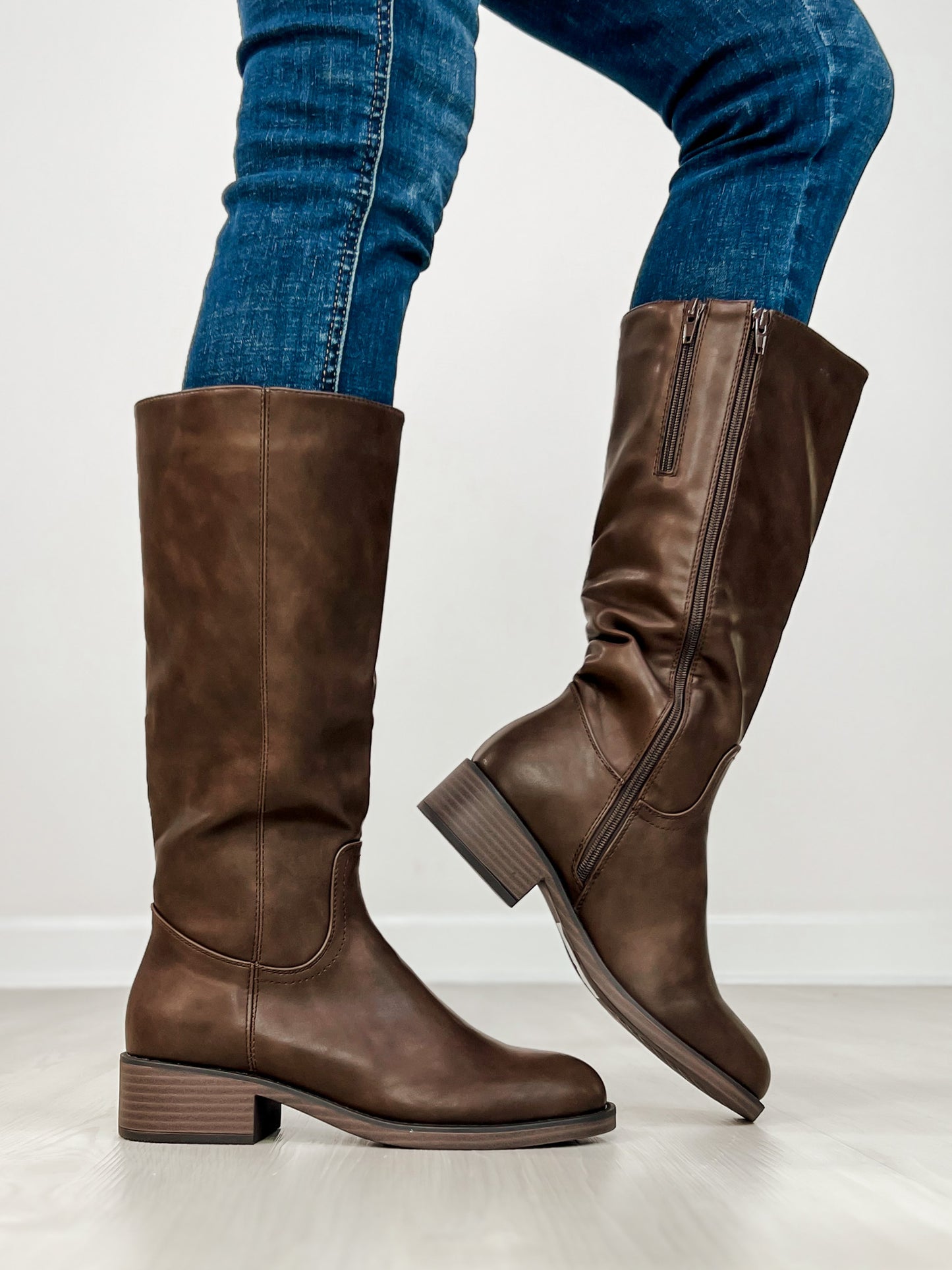 Pierre Dumas Paula Tall Boots in BROWN