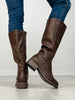 Pierre Dumas Paula Tall Boots in BROWN