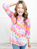 Will You Love Me Tomorrow Lizzy 3/4 Sleeve V-Neck Top