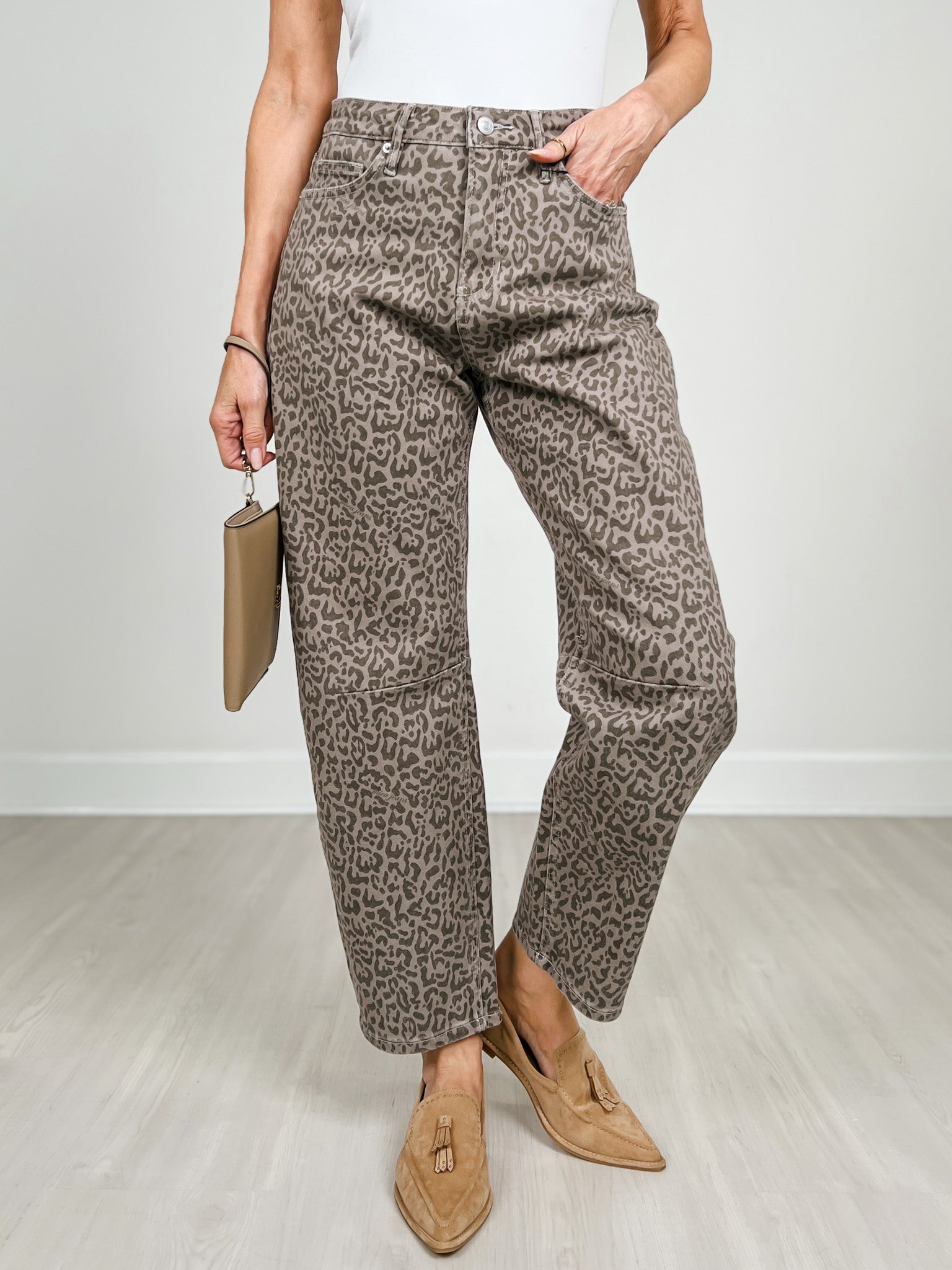 MICA Denim High Rise Straight - Tummy Tuck Ankle Barrel