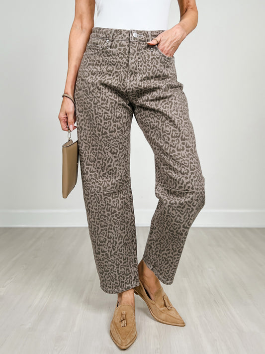 MICA Denim High Rise Straight - Tummy Tuck Ankle Barrel