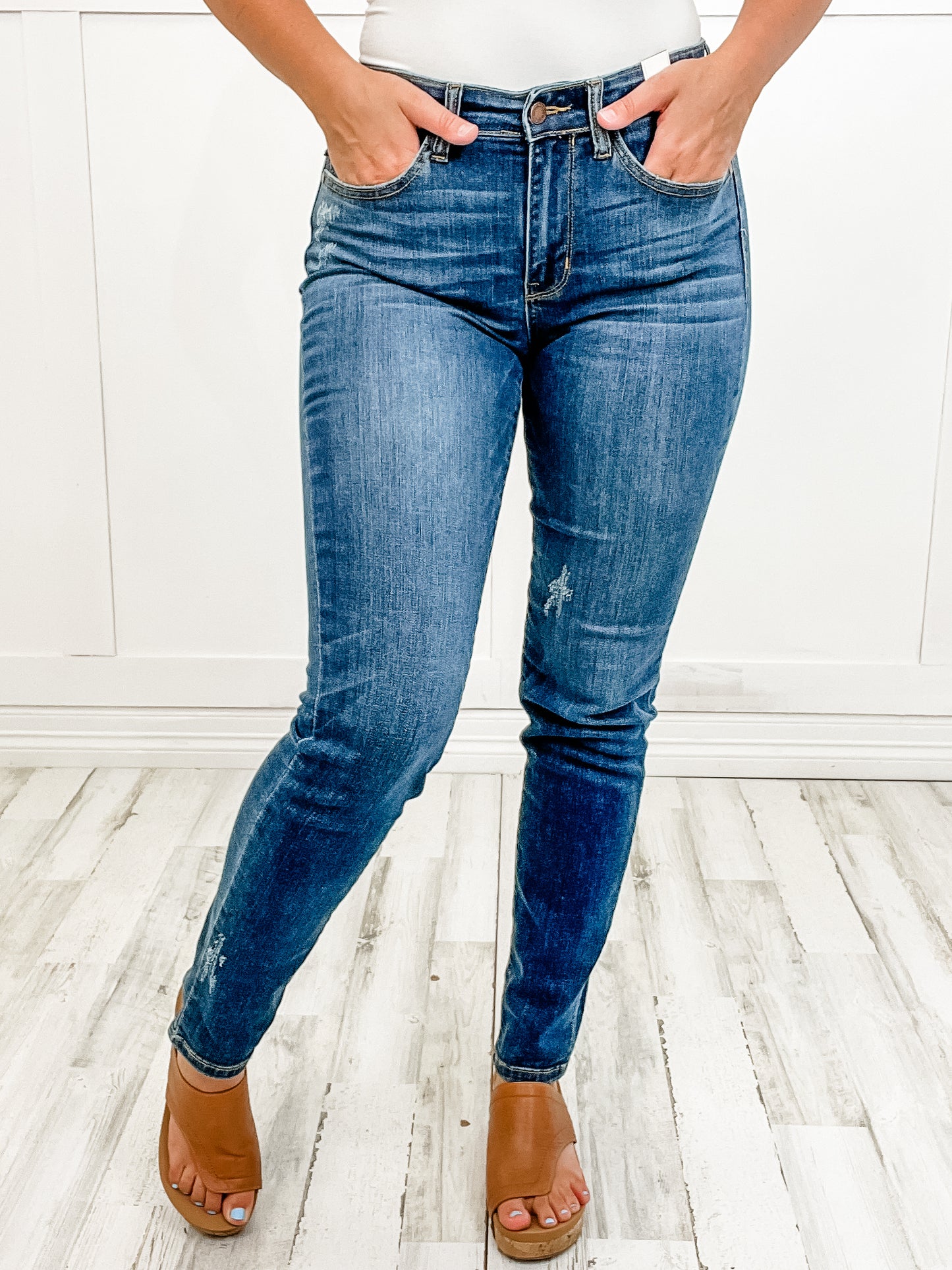 Judy Blue Mid Rise Relaxed Fit Jeans in 3 Inseams