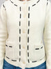Button Down Front Long Sleeve Cardigan