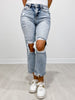 Lovervet by Vervet CROP IT LIKE IT'S HOT High Rise Cropped Distressed Jeans