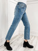Special A "LILY" Mid-Rise Cropped Slim Bootcut Denim Jeans