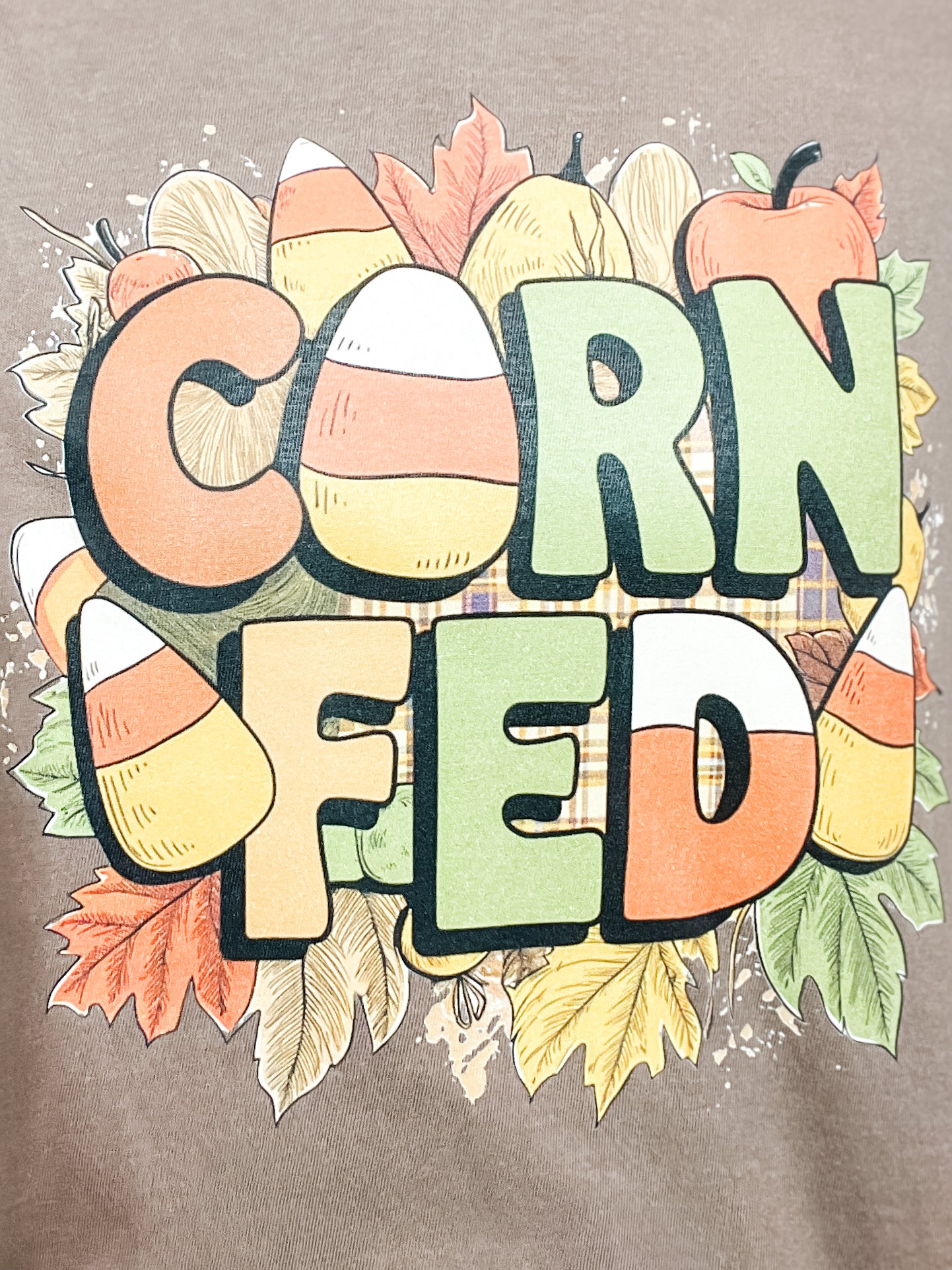 Candy Corn Fed Thanksgiving Graphic Tee