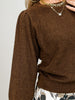 Puff Shoulder Lightweight Knit Sweater
