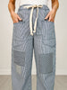 Relaxed Striped Drawstring Pants
