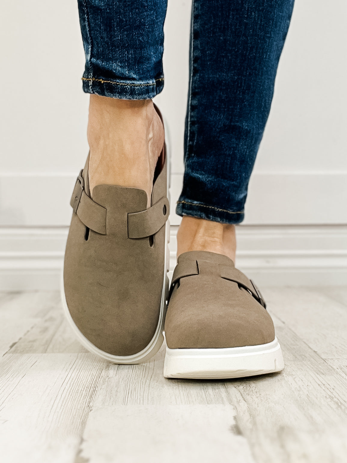 MIA Geneva Slip-On Clogs in Taupe