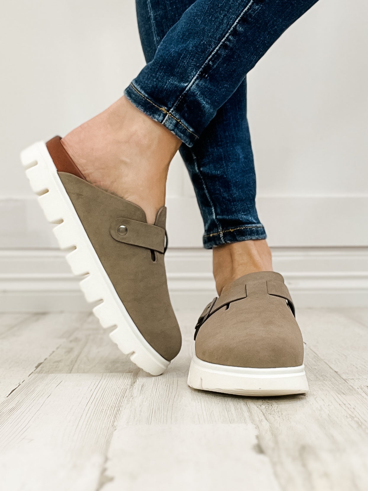 MIA Geneva Slip-On Clogs in Taupe