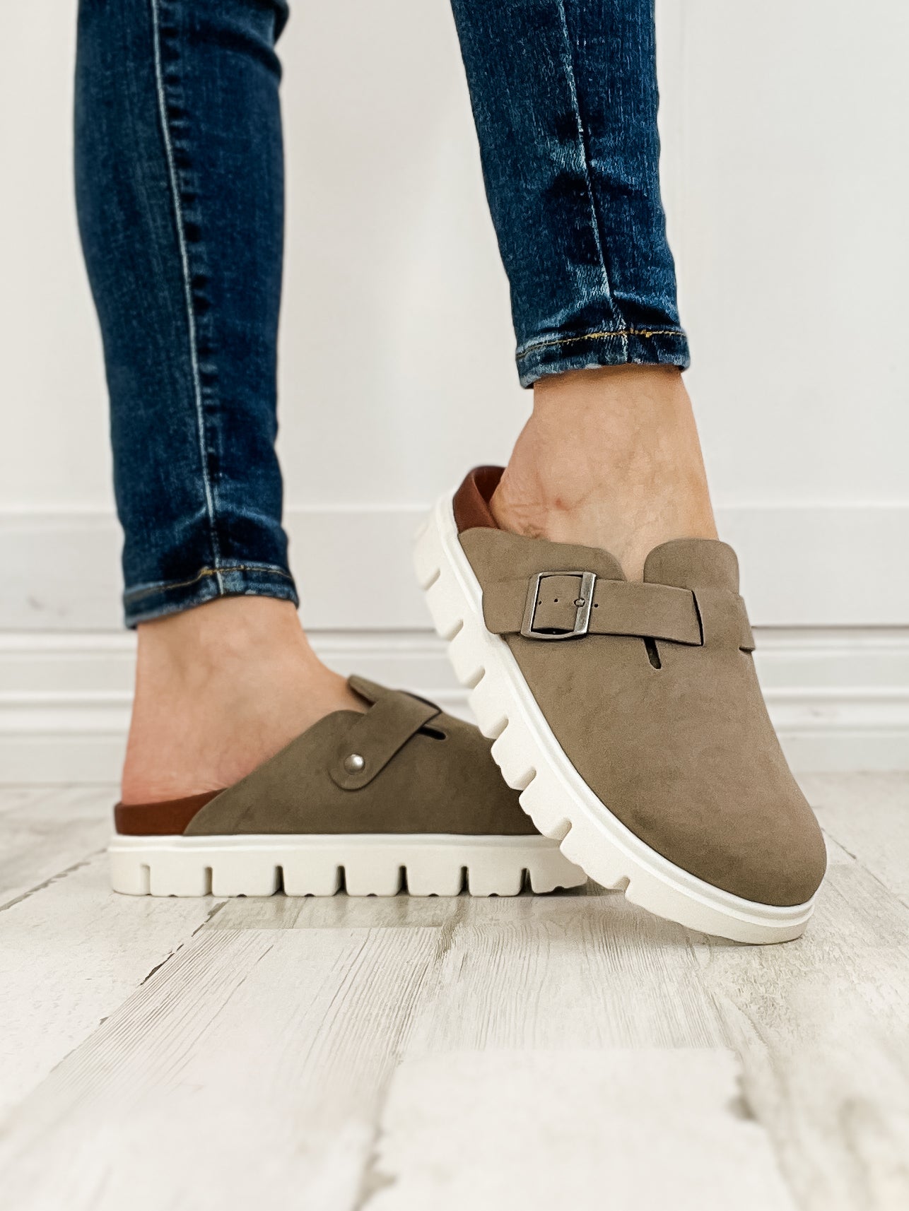 MIA Geneva Slip-On Clogs in Taupe