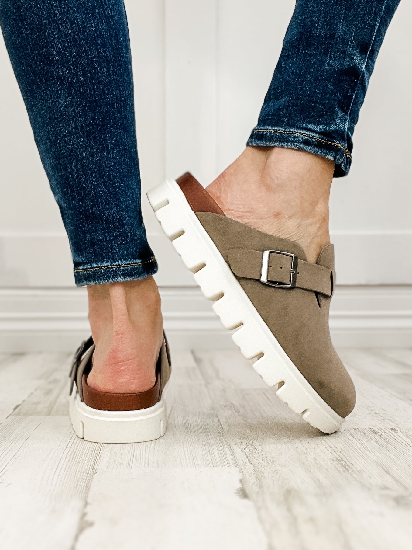 MIA Geneva Slip-On Clogs in Taupe