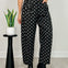 Hi-Rise Printed Denim with Polka Dot Pants