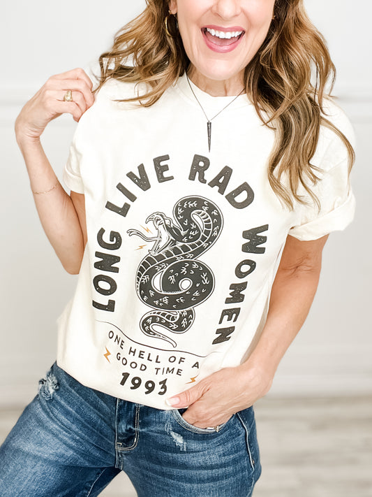 Long Live Rad Women Graphic Tee