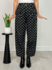 Hi-Rise Printed Denim with Polka Dot Pants