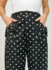 Hi-Rise Printed Denim with Polka Dot Pants