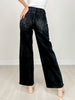 Daisy Digital Laser Print Stretch Wide Leg Jeans
