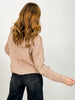 Cowl Neck Long Sleeve Solid Knit Sweater