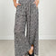 Wide Leg Leopard Pleated Comfy Pants