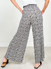 Wide Leg Leopard Pleated Comfy Pants