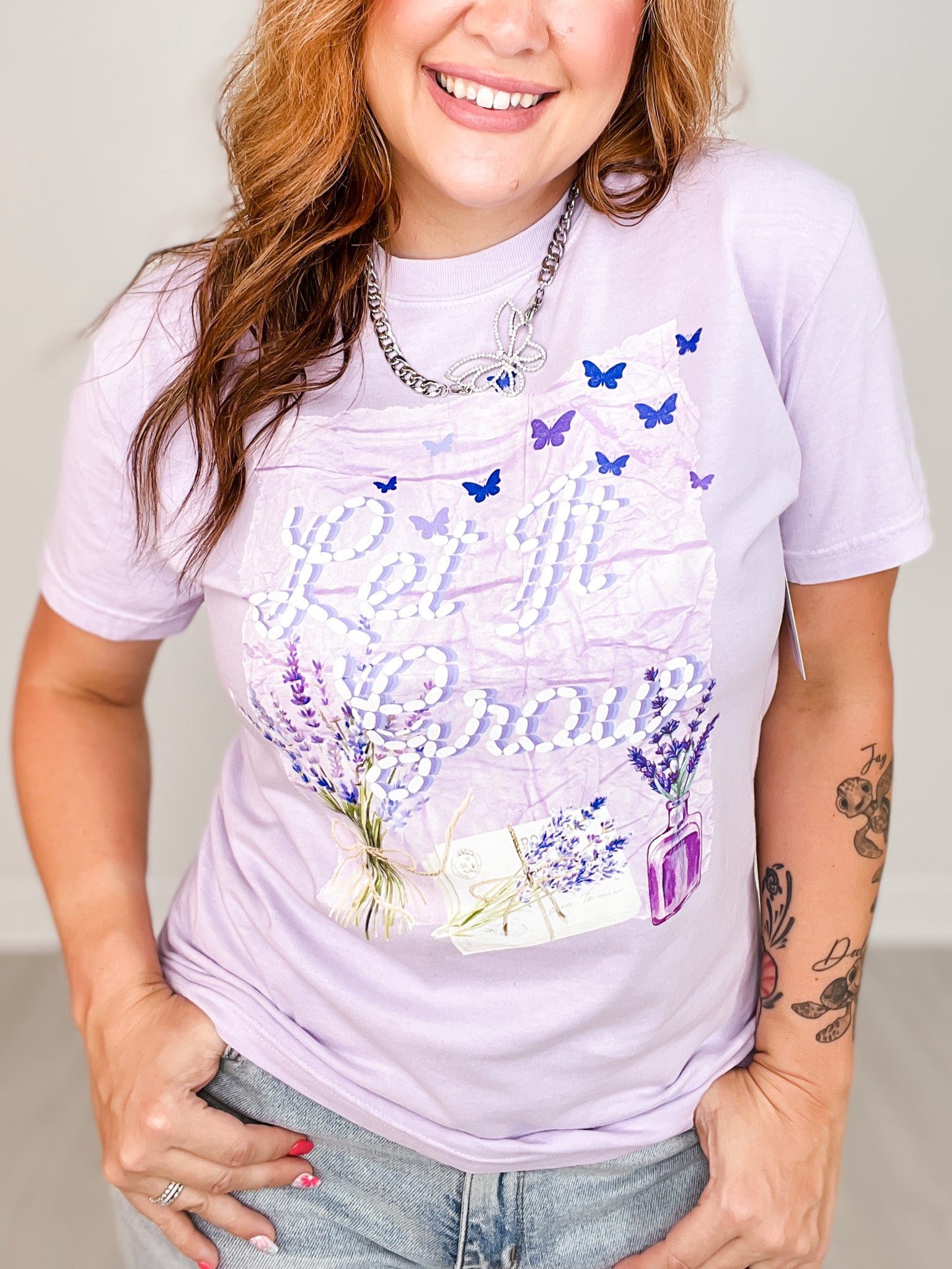 Let It Grow Lavender Graphic Tee