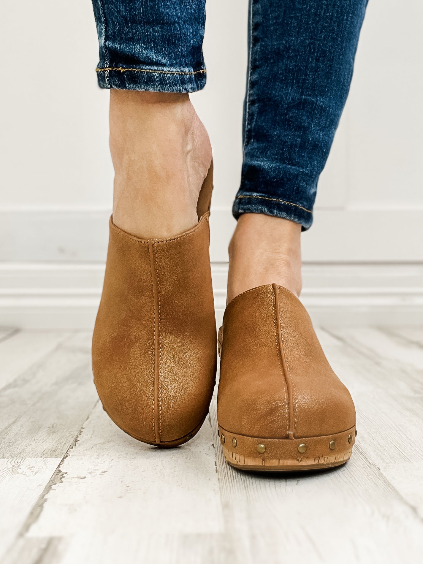 Corkys Marley Cork Wedge Clogs in Antique Bronze