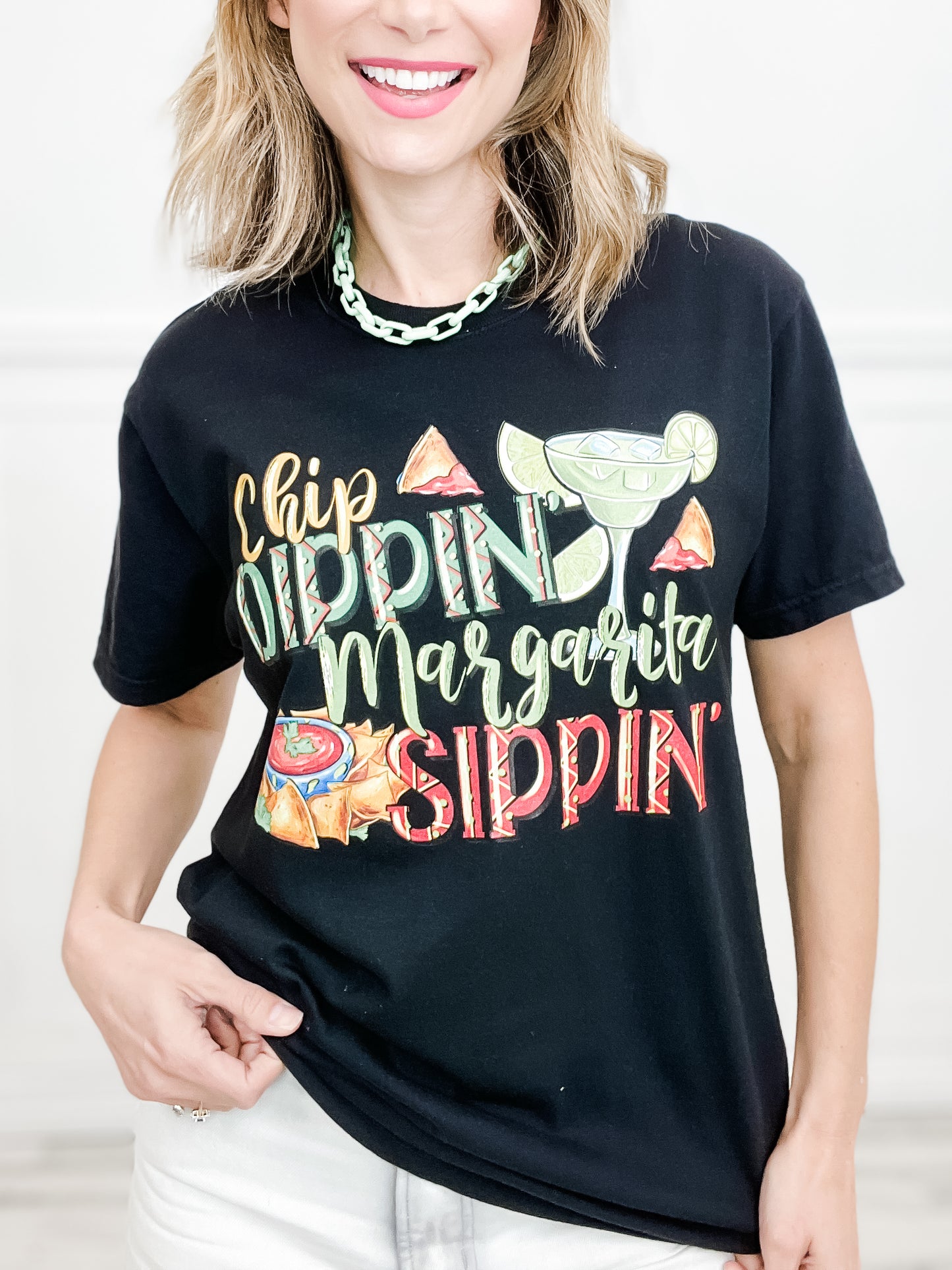 Chip Dippin' Margarita Sippin' Graphic Tee