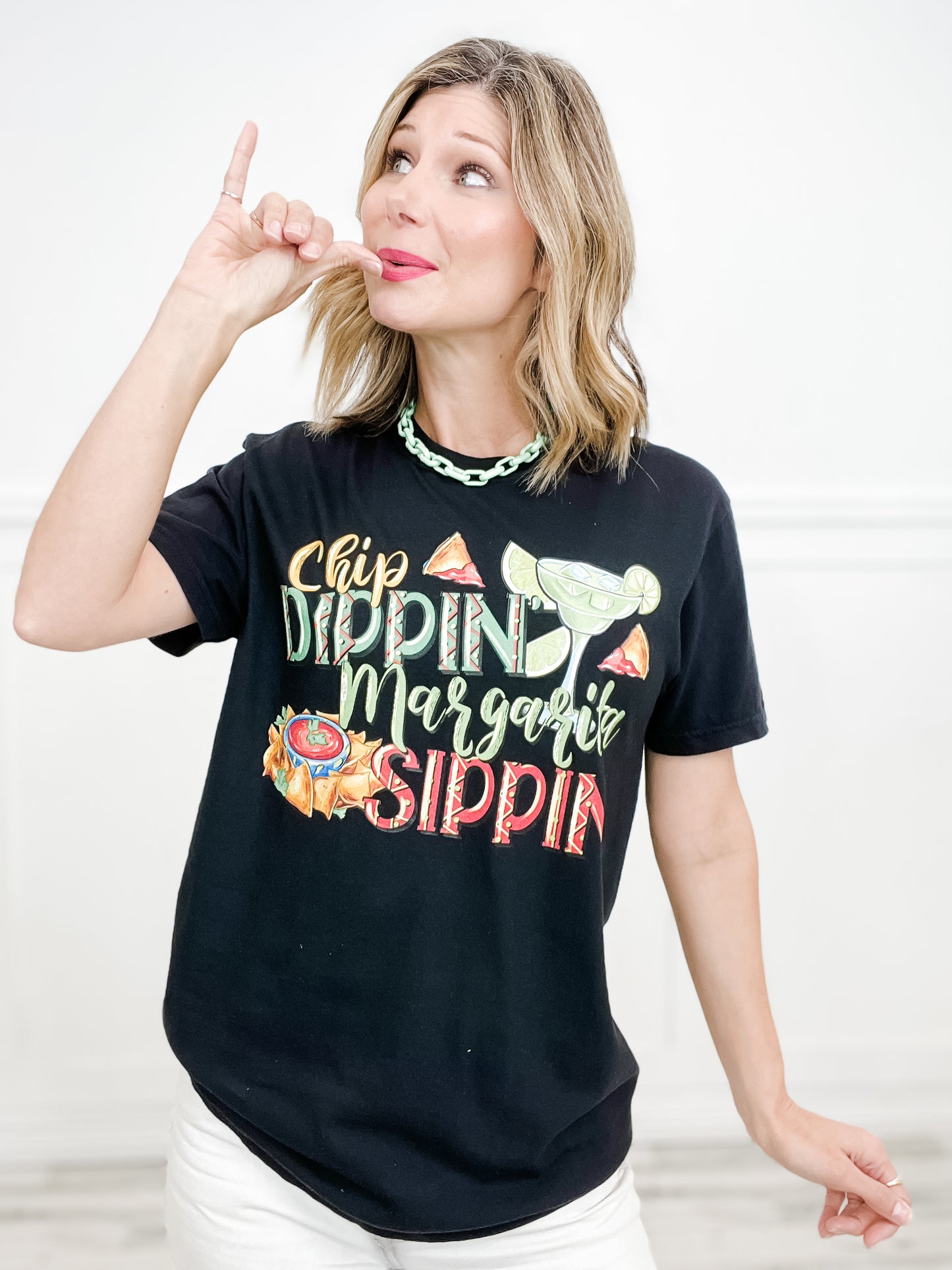 Chip Dippin' Margarita Sippin' Graphic Tee