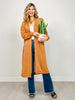 Lightweight Long Cardigan Sweater in TOFFEE