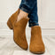 Corkys Spice it Up Bootie in Tobacco Faux Suede