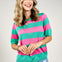 Bold Stripe Short Sleeve Top