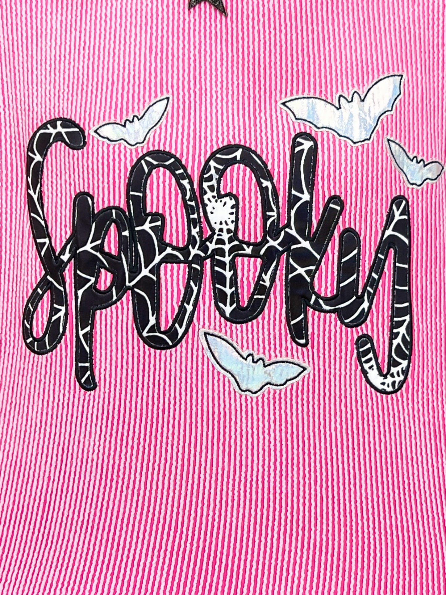 ELB Exclusive SPOOKY Long Sleeve Ribbed Top