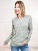 Sprinkles Yarn Crew Neck Pullover Sweater Top