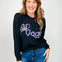 ELB Exclusive BOO Long Sleeve Ribbed Top